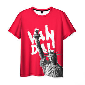 Мужская футболка 3D с принтом Vandal в Кировске, 100% полиэфир | прямой крой, круглый вырез горловины, длина до линии бедер | america | art | brush | graffiti | hooligan | picture | vandal | vandalism | америка | вандал | вандализм | граффити | кисть | краска | надпись | рисунок | свобода | статуя | статуя свободы | хулиган