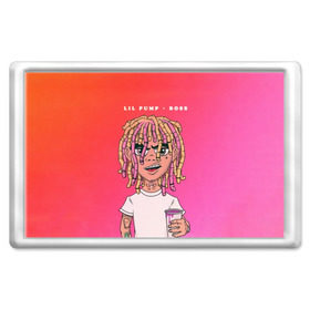 Магнит 45*70 с принтом Lil Pump Boss в Кировске, Пластик | Размер: 78*52 мм; Размер печати: 70*45 | hip hop | hiphop | lil pump | mc | rap | газзи гарсия | зачитал | клауд | клауд рэп | лил памп | лили | мс | памп | реп | репер | речитатив | рэп | рэпер | трэп | хип | хип хоп | хипхоп | хоп