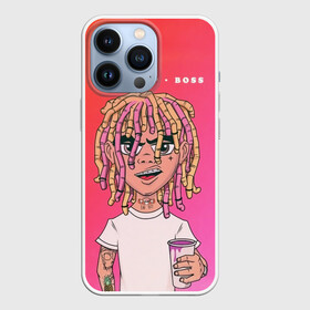 Чехол для iPhone 13 Pro с принтом Lil Pump Boss в Кировске,  |  | Тематика изображения на принте: hip hop | hiphop | lil pump | mc | rap | газзи гарсия | зачитал | клауд | клауд рэп | лил памп | лили | мс | памп | реп | репер | речитатив | рэп | рэпер | трэп | хип | хип хоп | хипхоп | хоп