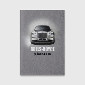 Обложка для паспорта матовая кожа с принтом Rolls-Royce Phantom в Кировске, натуральная матовая кожа | размер 19,3 х 13,7 см; прозрачные пластиковые крепления | Тематика изображения на принте: bmw | rolls royce | авто | автомобиль | машина | роллс ройс | тачка | элита
