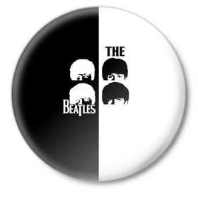 Значок с принтом The Beatles в Кировске,  металл | круглая форма, металлическая застежка в виде булавки | beatles | the beatles | бителз | бителс | битлз | битлс | битлы | группа | джон леннон | джордж харрисон | жуки | зе | ливерпульская четвёрка | мерсибит | пол маккартни | поп | ринго старр | рок