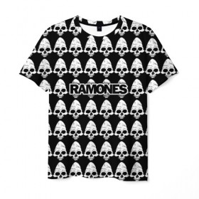 Мужская футболка 3D с принтом Ramones в Кировске, 100% полиэфир | прямой крой, круглый вырез горловины, длина до линии бедер | ramone | ramones | группа | джонни | джоуи | ди ди томми | марки | панк | поп | раманес | раманэс | рамон | рамонес | рамонэс | рамоун | рамоунз | рамоунс | рок | хард | хардрок