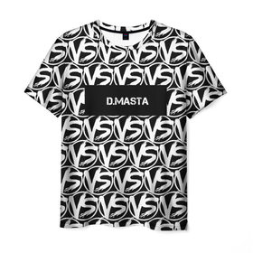 Мужская футболка 3D с принтом VERSUS BATTLE-D.MASTA в Кировске, 100% полиэфир | прямой крой, круглый вырез горловины, длина до линии бедер | rap | versus battle | битва | молодежный стиль | рэп | рэп батл | рэп битва | рэперы