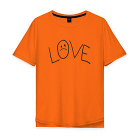 Мужская футболка хлопок Oversize с принтом Lil Love Tattoo в Кировске, 100% хлопок | свободный крой, круглый ворот, “спинка” длиннее передней части | Тематика изображения на принте: lil peep | rap | густав ор | лил пип | рэп