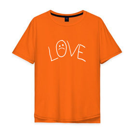 Мужская футболка хлопок Oversize с принтом Lil Love Tattoo в Кировске, 100% хлопок | свободный крой, круглый ворот, “спинка” длиннее передней части | Тематика изображения на принте: lil peep | rap | густав ор | лил пип | рэп