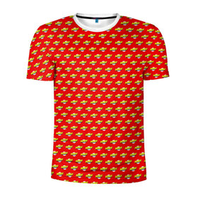 Мужская футболка 3D спортивная с принтом Bazinga! в Кировске, 100% полиэстер с улучшенными характеристиками | приталенный силуэт, круглая горловина, широкие плечи, сужается к линии бедра | Тематика изображения на принте: 