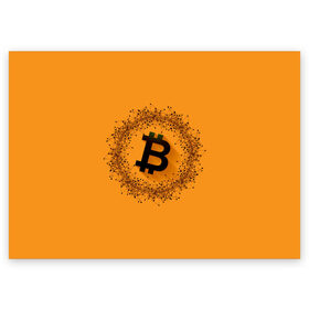Поздравительная открытка с принтом BTC в Кировске, 100% бумага | плотность бумаги 280 г/м2, матовая, на обратной стороне линовка и место для марки
 | bitcoin | btc | crypto | биткоин | валюта | деньги | криптовалюта | цифровое золото