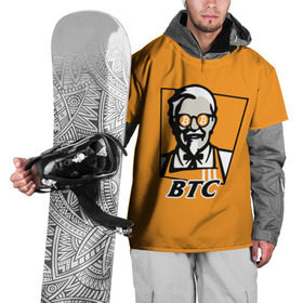 Накидка на куртку 3D с принтом BITCOIN в стиле KFC в Кировске, 100% полиэстер |  | Тематика изображения на принте: bitcoin | btc | crypto | kfc | биткоин | валюта | деньги | криптовалюта | цифровое золото