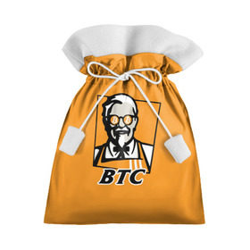 Подарочный 3D мешок с принтом BITCOIN в стиле KFC в Кировске, 100% полиэстер | Размер: 29*39 см | bitcoin | btc | crypto | kfc | биткоин | валюта | деньги | криптовалюта | цифровое золото