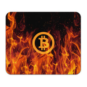 Коврик прямоугольный с принтом BITCOIN FIRE в Кировске, натуральный каучук | размер 230 х 185 мм; запечатка лицевой стороны | bitcoin | btc | coin | crypto | ethereum | money | orange | биткоин | валюта | деньги | известные | криптовалюта | логотип | монета | надписи.cash | оранжевый | цвет | цифровое золото | эфир