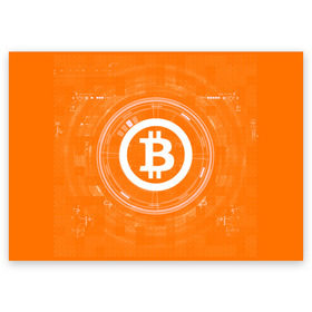 Поздравительная открытка с принтом  БИТКОИН | BITCOIN в Кировске, 100% бумага | плотность бумаги 280 г/м2, матовая, на обратной стороне линовка и место для марки
 | Тематика изображения на принте: bitcoin | btc | coin | crypto | ethereum | money | orange | биткоин | валюта | деньги | известные | криптовалюта | логотип | монета | надписи.cash | оранжевый | цвет | цифровое золото | эфир
