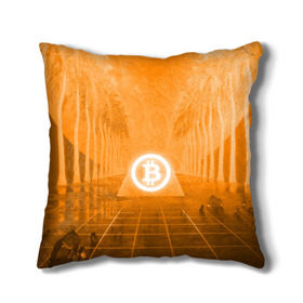Подушка 3D с принтом BITCOIN в Кировске, наволочка – 100% полиэстер, наполнитель – холлофайбер (легкий наполнитель, не вызывает аллергию). | состоит из подушки и наволочки. Наволочка на молнии, легко снимается для стирки | bitcoin | btc | coin | crypto | ethereum | money | orange | биткоин | валюта | деньги | известные | криптовалюта | логотип | монета | надписи.cash | оранжевый | цвет | цифровое золото | эфир