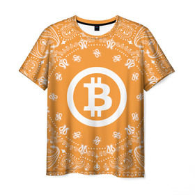 Мужская футболка 3D с принтом BITCOIN в Кировске, 100% полиэфир | прямой крой, круглый вырез горловины, длина до линии бедер | bitcoin | btc | coin | crypto | ethereum | money | orange | биткоин | валюта | деньги | известные | криптовалюта | логотип | монета | надписи.cash | оранжевый | цвет | цифровое золото | эфир