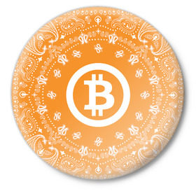 Значок с принтом BITCOIN в Кировске,  металл | круглая форма, металлическая застежка в виде булавки | bitcoin | btc | coin | crypto | ethereum | money | orange | биткоин | валюта | деньги | известные | криптовалюта | логотип | монета | надписи.cash | оранжевый | цвет | цифровое золото | эфир