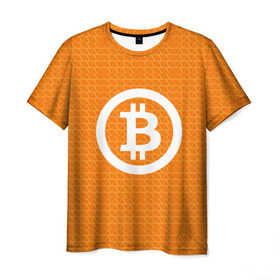Мужская футболка 3D с принтом BITCOIN в Кировске, 100% полиэфир | прямой крой, круглый вырез горловины, длина до линии бедер | bitcoin | btc | coin | crypto | ethereum | money | orange | биткоин | валюта | деньги | известные | криптовалюта | логотип | монета | надписи.cash | оранжевый | цвет | цифровое золото | эфир