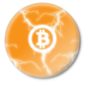 Значок с принтом BITCOIN в Кировске,  металл | круглая форма, металлическая застежка в виде булавки | bitcoin | btc | coin | crypto | ethereum | money | orange | биткоин | валюта | деньги | известные | криптовалюта | логотип | монета | надписи.cash | оранжевый | цвет | цифровое золото | эфир