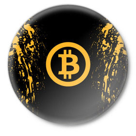 Значок с принтом BITCOIN в Кировске,  металл | круглая форма, металлическая застежка в виде булавки | Тематика изображения на принте: bitcoin | btc | coin | crypto | ethereum | miner | mining | money | orange | биткоин | валюта | деньги | известные | криптовалюта | логотип | майнер | майнинг | монета | надписи.cash | оранжевый | цвет | цифровое золото | эфир