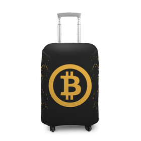 Чехол для чемодана 3D с принтом  БИТКОИН | BITCOIN в Кировске, 86% полиэфир, 14% спандекс | двустороннее нанесение принта, прорези для ручек и колес | bitcoin | btc | coin | crypto | ethereum | miner | mining | money | orange | биткоин | валюта | деньги | известные | криптовалюта | логотип | майнер | майнинг | монета | надписи.cash | оранжевый | цвет | цифровое золото | эфир