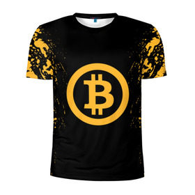 Мужская футболка 3D спортивная с принтом BITCOIN в Кировске, 100% полиэстер с улучшенными характеристиками | приталенный силуэт, круглая горловина, широкие плечи, сужается к линии бедра | bitcoin | btc | coin | crypto | ethereum | miner | mining | money | orange | биткоин | валюта | деньги | известные | криптовалюта | логотип | майнер | майнинг | монета | надписи.cash | оранжевый | цвет | цифровое золото | эфир