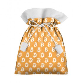 Подарочный 3D мешок с принтом Bitcoin в Кировске, 100% полиэстер | Размер: 29*39 см | Тематика изображения на принте: bitcoin | биткоин | деньги