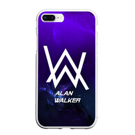 Чехол для iPhone 7Plus/8 Plus матовый с принтом Alan Walker SPACE COLLECTION в Кировске, Силикон | Область печати: задняя сторона чехла, без боковых панелей | alan walker | club | music | абстракция | клубная музыка | космос | краски | музыка