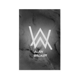 Обложка для паспорта матовая кожа с принтом ALAN WALKER в Кировске, натуральная матовая кожа | размер 19,3 х 13,7 см; прозрачные пластиковые крепления | alan walker | club | music | абстракция | клубная музыка | космос | краски | музыка