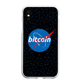 Чехол для iPhone XS Max матовый с принтом BITCOIN в стиле NASA в Кировске, Силикон | Область печати: задняя сторона чехла, без боковых панелей | Тематика изображения на принте: bitcoin | btc | crypto | биткоин | валюта | деньги | криптовалюта | майнер | майнинг | цифровое золото