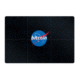 Магнитный плакат 3Х2 с принтом BITCOIN в стиле NASA в Кировске, Полимерный материал с магнитным слоем | 6 деталей размером 9*9 см | bitcoin | btc | crypto | биткоин | валюта | деньги | криптовалюта | майнер | майнинг | цифровое золото