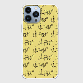 Чехол для iPhone 13 Pro Max с принтом LiL PEEP Pattern в Кировске,  |  | band | cry baby | emo | lil peep | music | musician | rap | swag | логотип | музыка | музыкант | нытик. | рэп | сваг | эмо