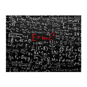 Обложка для студенческого билета с принтом Формулы E=mc2 в Кировске, натуральная кожа | Размер: 11*8 см; Печать на всей внешней стороне | emc | альберт | доска | емс хипстер | мел | физик | физика | формула | энштейн