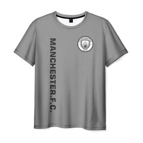 Мужская футболка 3D с принтом F.C.M.C. 2018 Vintage в Кировске, 100% полиэфир | прямой крой, круглый вырез горловины, длина до линии бедер | fc | manchester city | манчестер сити | спорт | спортивные | футбол | футбольный клуб