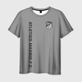 Мужская футболка 3D с принтом Atletico Madrid 2018 Vintage в Кировске, 100% полиэфир | прямой крой, круглый вырез горловины, длина до линии бедер | Тематика изображения на принте: 