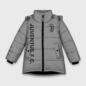 Зимняя куртка для девочек 3D с принтом Juventus 2018 Vintage в Кировске, ткань верха — 100% полиэстер; подклад — 100% полиэстер, утеплитель — 100% полиэстер. | длина ниже бедра, удлиненная спинка, воротник стойка и отстегивающийся капюшон. Есть боковые карманы с листочкой на кнопках, утяжки по низу изделия и внутренний карман на молнии. 

Предусмотрены светоотражающий принт на спинке, радужный светоотражающий элемент на пуллере молнии и на резинке для утяжки. | fc | juventus | спорт | спортивные | фк | футбол | футбольный клуб | ювентус