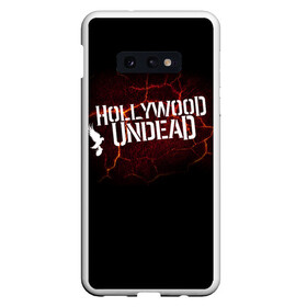 Чехол для Samsung S10E с принтом Hollywood Undead в Кировске, Силикон | Область печати: задняя сторона чехла, без боковых панелей | j dog | голивудская нежить | голливудская нежить | джейдог | маски | нежить | рэпкор