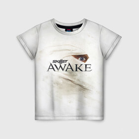 Детская футболка 3D с принтом Awake в Кировске, 100% гипоаллергенный полиэфир | прямой крой, круглый вырез горловины, длина до линии бедер, чуть спущенное плечо, ткань немного тянется | Тематика изображения на принте: awake | monster | skillet | джон купер | кори купер | рок