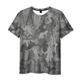 Мужская футболка 3D с принтом Sexy-Military в Кировске, 100% полиэфир | прямой крой, круглый вырез горловины, длина до линии бедер | military | девушки | камуфляж | милитари
