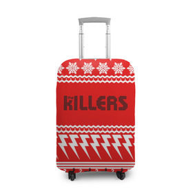 Чехол для чемодана 3D с принтом Праздничный The Killers в Кировске, 86% полиэфир, 14% спандекс | двустороннее нанесение принта, прорези для ручек и колес | kilers | killers | the | the killers | альтернативн | брэндон флауэрс | дэйв кенинг | зе | знак | зэ | килер | килерс | красный | марк стормер | надпись | новогодний | новый год | праздник | рождество