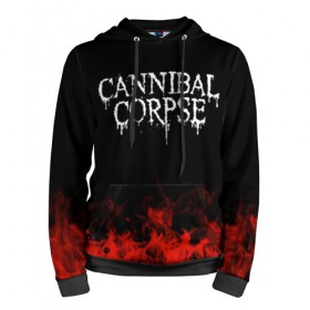 Мужская толстовка 3D с принтом Cannibal Corpse в Кировске, 100% полиэстер | двухслойный капюшон со шнурком для регулировки, мягкие манжеты на рукавах и по низу толстовки, спереди карман-кенгуру с мягким внутренним слоем. | band | cannibal corpse | metal | music | rock | атрибутика | группа | метал | музыка | рок