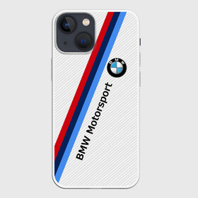 Чехол для iPhone 13 mini с принтом BMW MOTORSPORT CARBON | БМВ в Кировске,  |  | bmw | bmw motorsport | bmw performance | carbon | m | motorsport | performance | sport | бмв | карбон | моторспорт | спорт