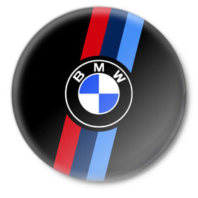Значок с принтом BMW 2018 M Sport в Кировске,  металл | круглая форма, металлическая застежка в виде булавки | Тематика изображения на принте: bmw | bmw motorsport | bmw performance | carbon | m | motorsport | performance | sport | бмв | карбон | моторспорт | спорт