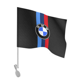 Флаг для автомобиля с принтом BMW Motorsport Carbon в Кировске, 100% полиэстер | Размер: 30*21 см | bmw | bmw motorsport | bmw performance | carbon | m | motorsport | performance | sport | бмв | карбон | моторспорт | спорт