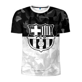 Мужская футболка 3D спортивная с принтом FC Barca Black Collection в Кировске, 100% полиэстер с улучшенными характеристиками | приталенный силуэт, круглая горловина, широкие плечи, сужается к линии бедра | fc barcelona | fcb | барселона | спорт | спортивные | футбол | футбольный клуб