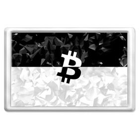 Магнит 45*70 с принтом BITCOIN Black Collection в Кировске, Пластик | Размер: 78*52 мм; Размер печати: 70*45 | Тематика изображения на принте: bitcoin | btc | crypto | miner | mining | биткоин | валюта | деньги | криптовалюта | майнинг | цифровое золото