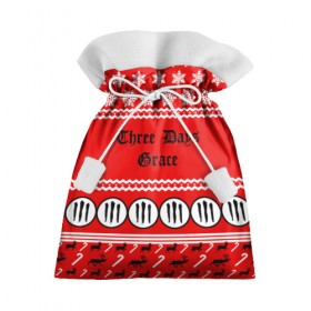 Подарочный 3D мешок с принтом Праздничный Three Days Grace в Кировске, 100% полиэстер | Размер: 29*39 см | 