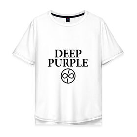 Мужская футболка хлопок Oversize с принтом Deep Purple в Кировске, 100% хлопок | свободный крой, круглый ворот, “спинка” длиннее передней части | 