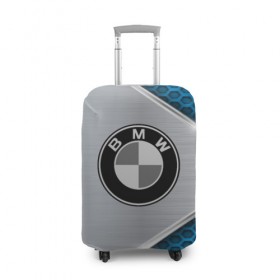 Чехол для чемодана 3D с принтом BMW sport collection в Кировске, 86% полиэфир, 14% спандекс | двустороннее нанесение принта, прорези для ручек и колес | 