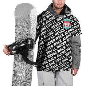 Накидка на куртку 3D с принтом YNWA с логотипом в Кировске, 100% полиэстер |  | liverpool | you ll never walk alone | апл | ливерпуль | футбол
