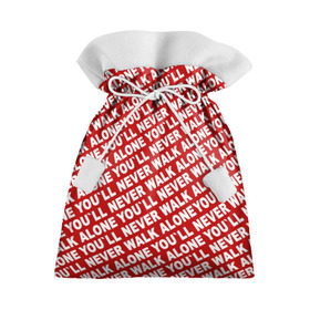 Подарочный 3D мешок с принтом YNWA красный в Кировске, 100% полиэстер | Размер: 29*39 см | liverpool | ynwa | yol ll never walk alone | апл | ливерпуль | футбол