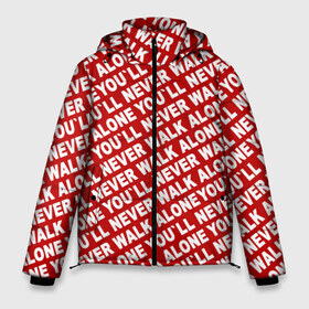Мужская зимняя куртка 3D с принтом YNWA красный в Кировске, верх — 100% полиэстер; подкладка — 100% полиэстер; утеплитель — 100% полиэстер | длина ниже бедра, свободный силуэт Оверсайз. Есть воротник-стойка, отстегивающийся капюшон и ветрозащитная планка. 

Боковые карманы с листочкой на кнопках и внутренний карман на молнии. | liverpool | ynwa | yol ll never walk alone | апл | ливерпуль | футбол