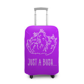 Чехол для чемодана 3D с принтом Just a Bush в Кировске, 86% полиэфир, 14% спандекс | двустороннее нанесение принта, прорези для ручек и колес | battle royale | fortnite | батл роял | фортнайт
